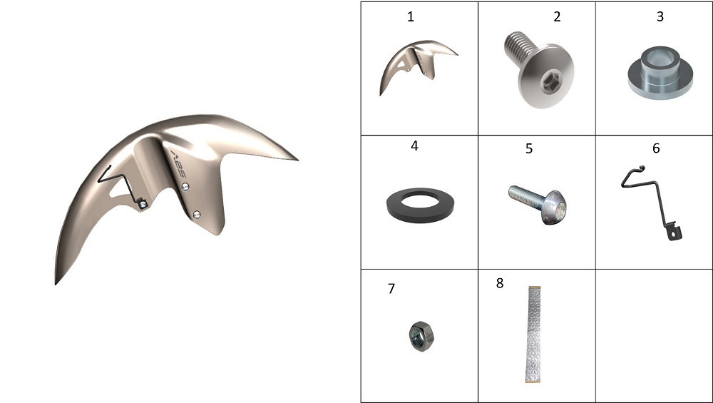 Крыло переднее(золото)