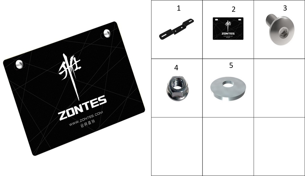 Крепление номерного знака