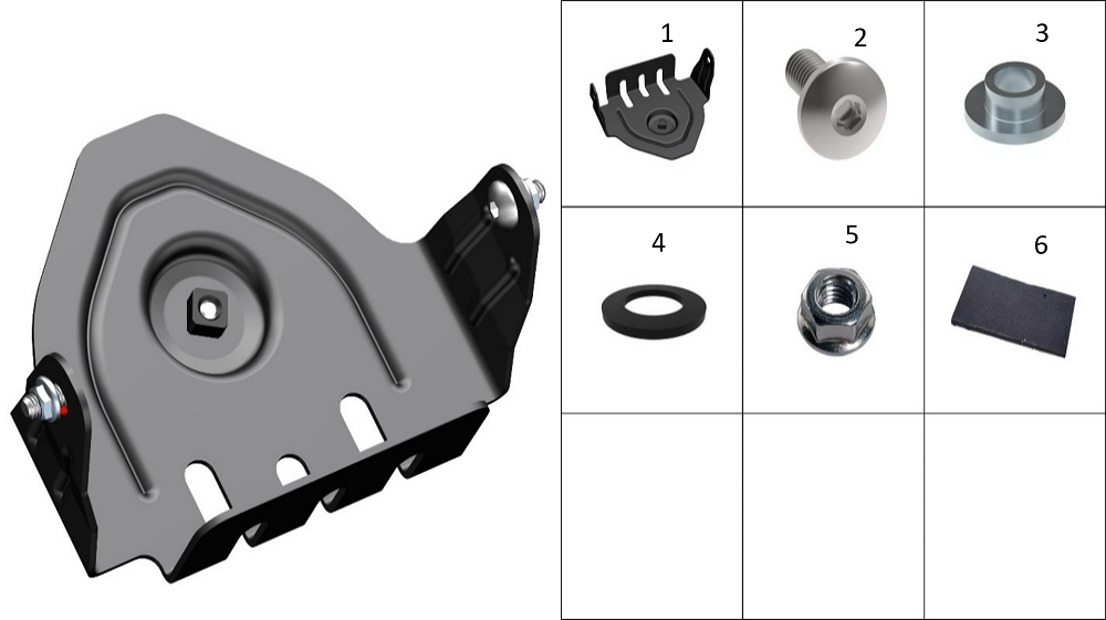 Кронштейн крепления АКБ