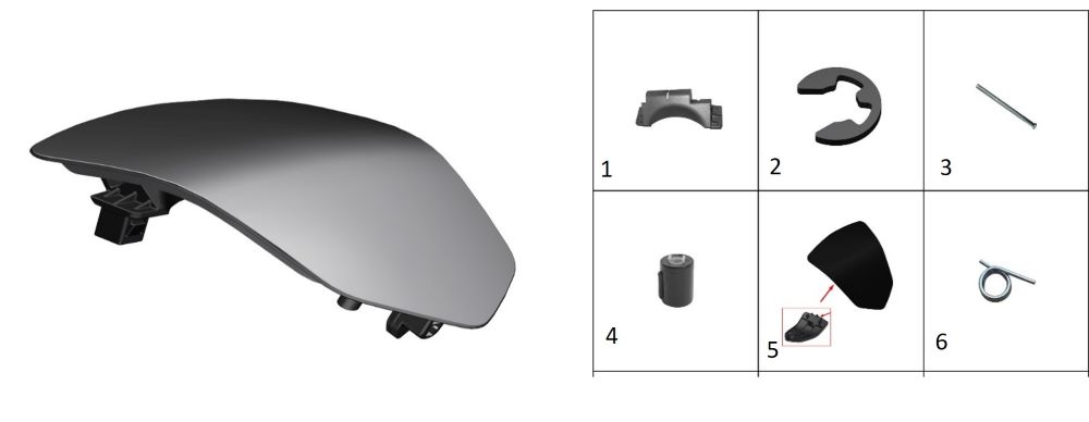 Крышка топливного бака (черный цвет)