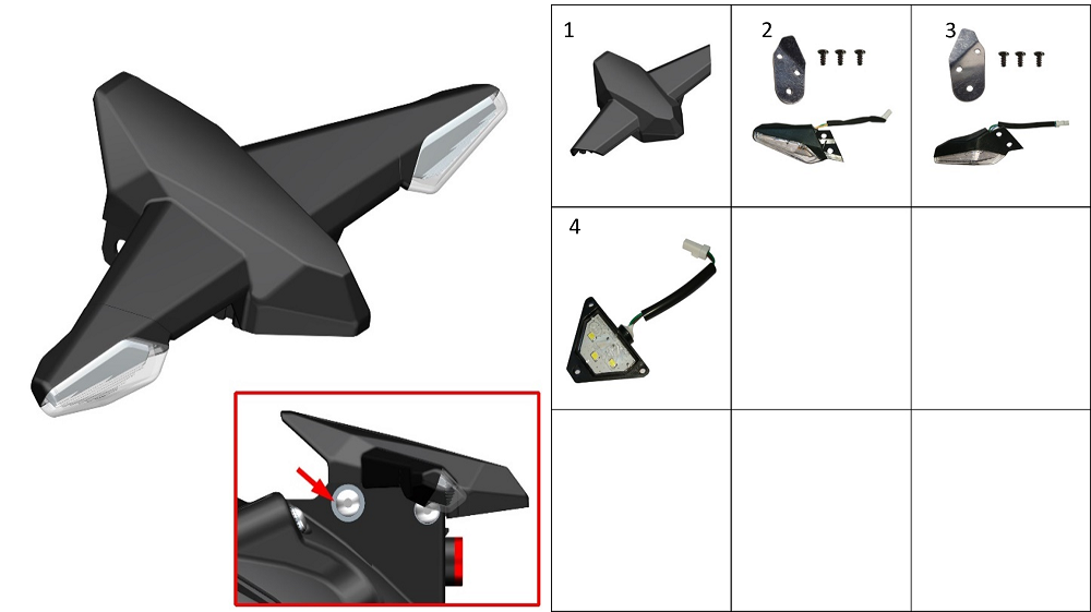 Блок указателей поворотов задний1