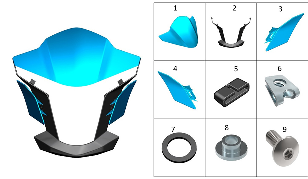 Обтекатель передний