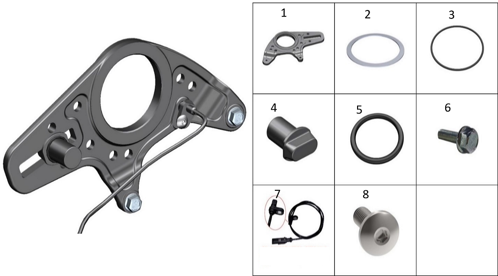 Кронштейн крепления заднего тормозного механизма