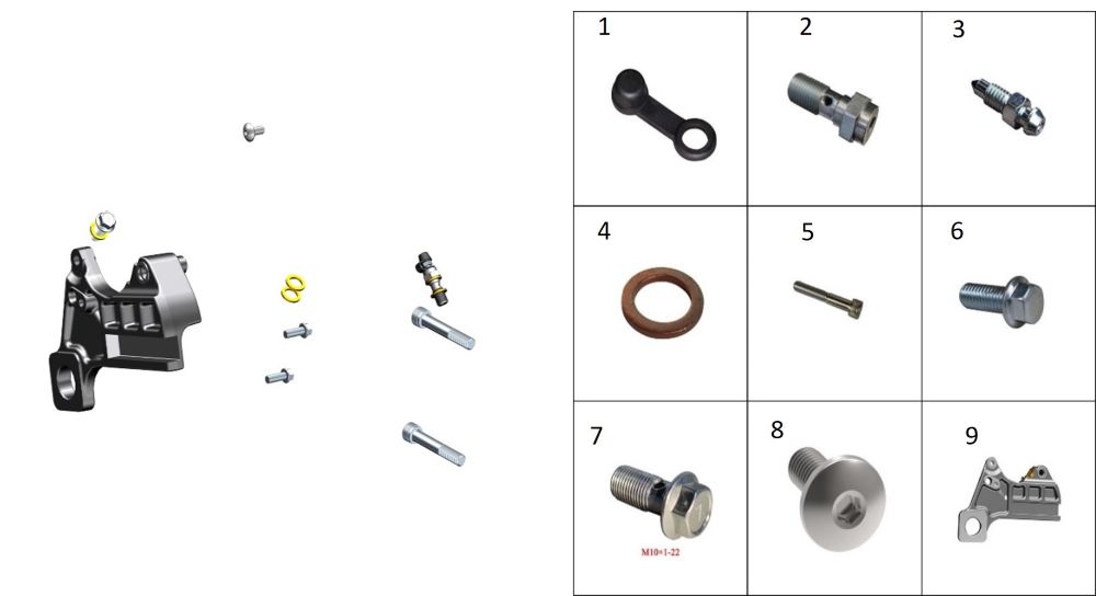 Пластина суппорта тормозного
