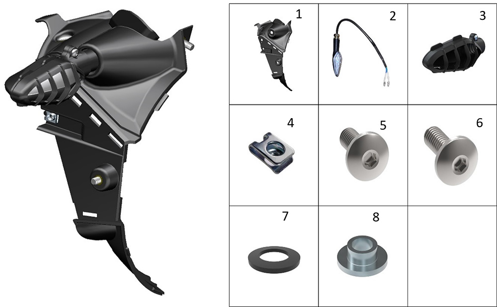 Боковая панель с указателем поворота1