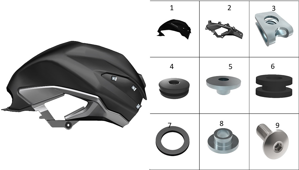 Декоративная накладка бака топливного 5