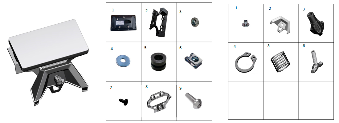 Приборная панель (серый пластик)