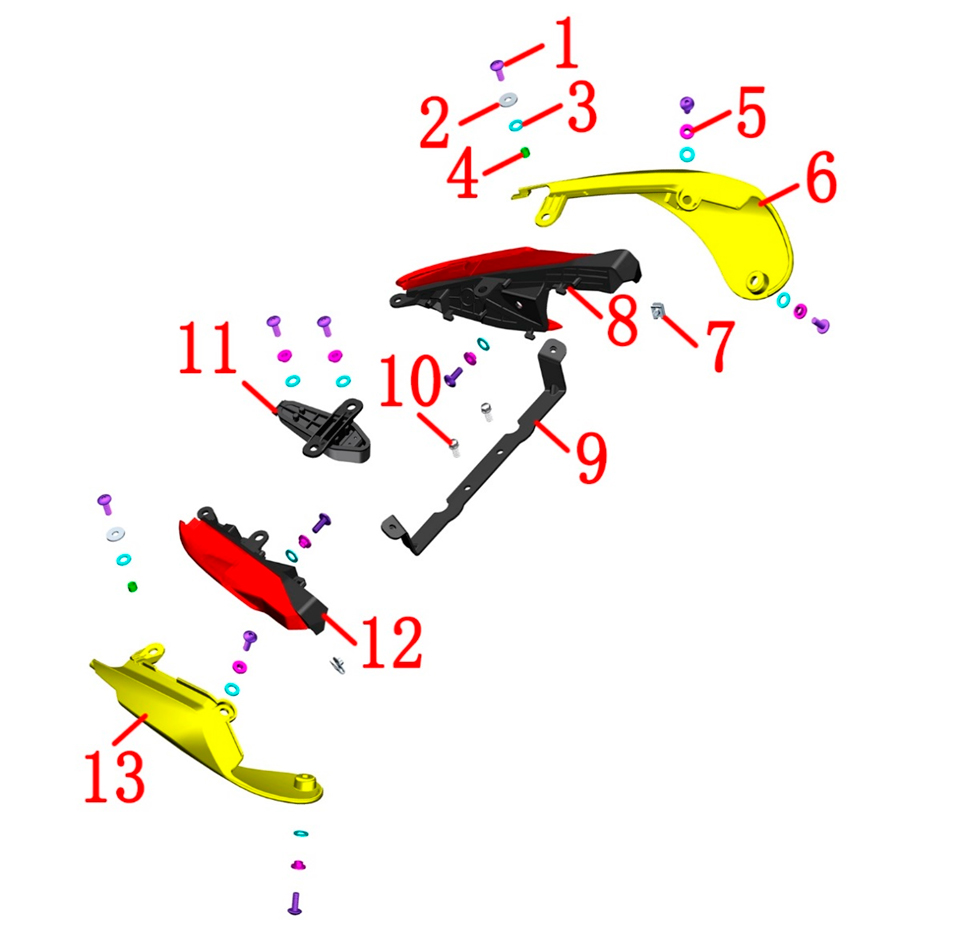 Обтекатель задний верхняя часть
