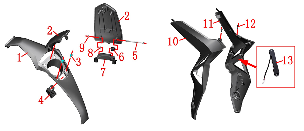 Облицовка бака топливного верхняя