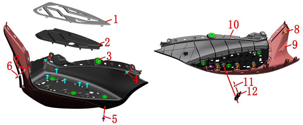 Площадка для ног левая