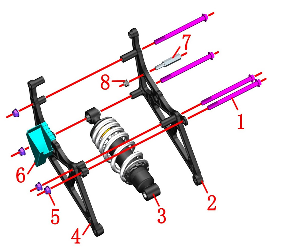Задний амортизатор
