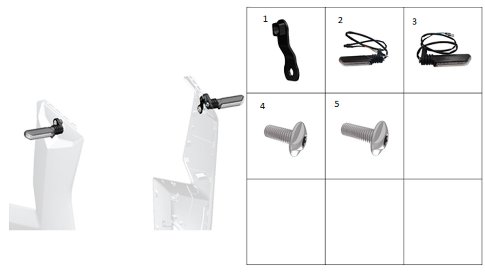 Поворотники передние