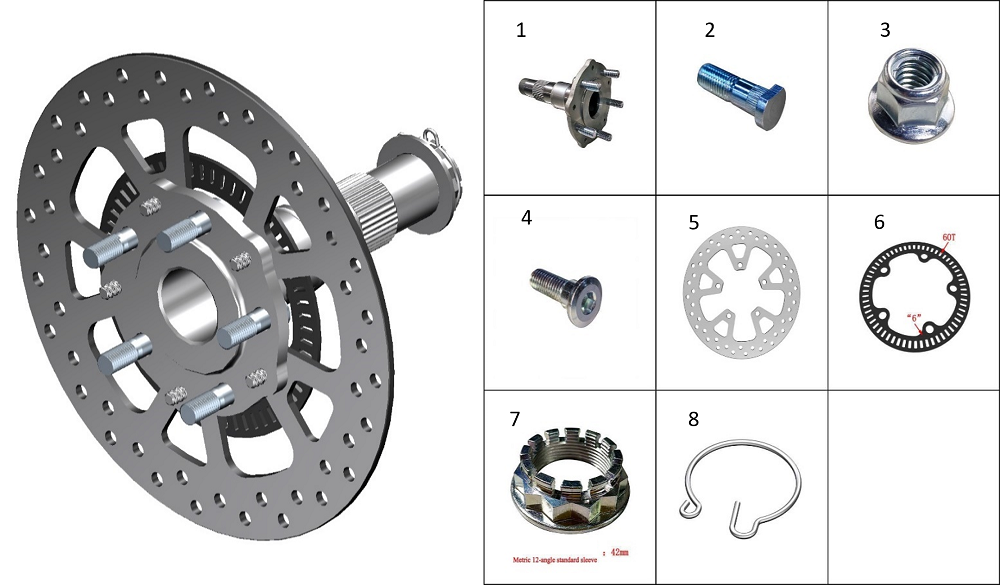 Ось заднего колеса