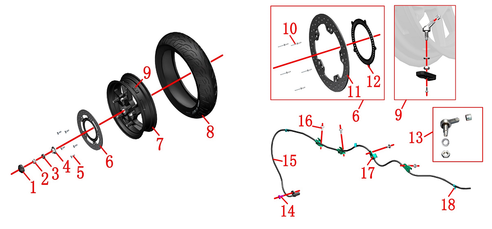 Колесо заднее