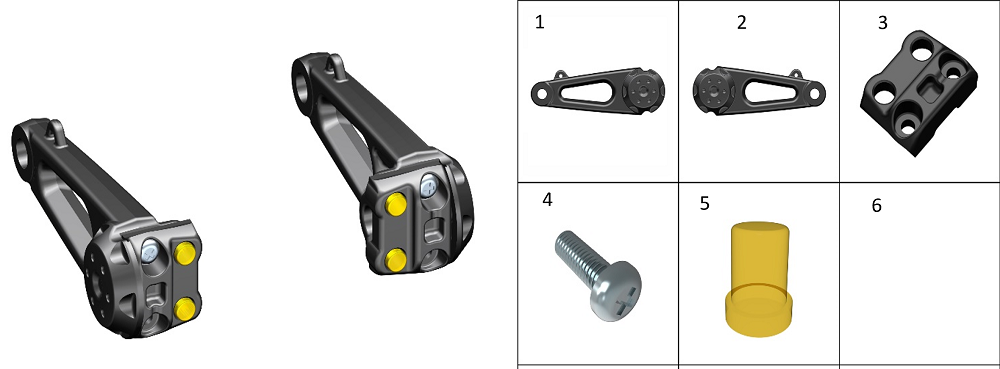 Нижний вроштейн крепления стекла
