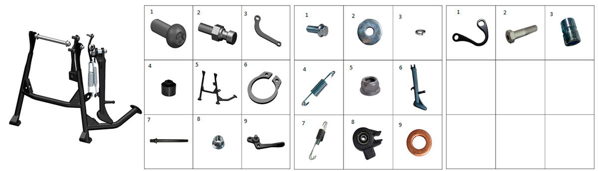 Подножка боковая и центральная