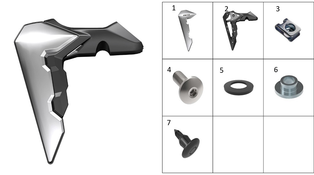 Панель радиатора декоративная левая