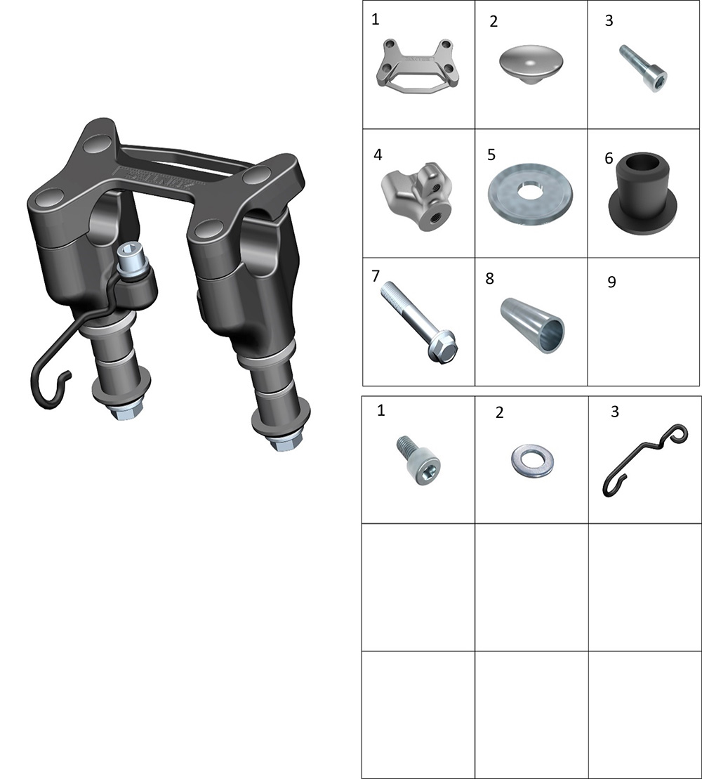 Кронштейн крепления руля