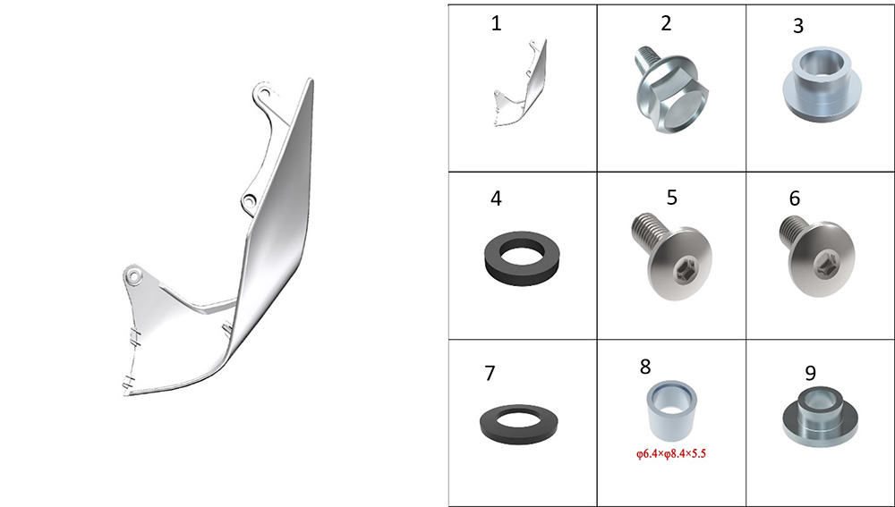 Задняя боковая декоративная накладка 5
