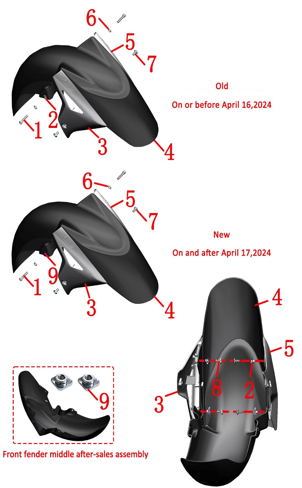 Крыло переднее