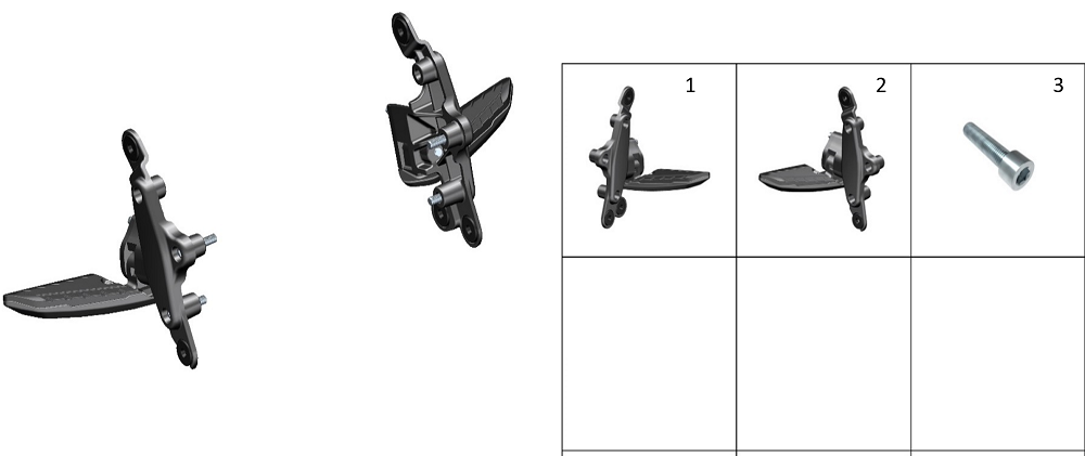 Подножки в сборе