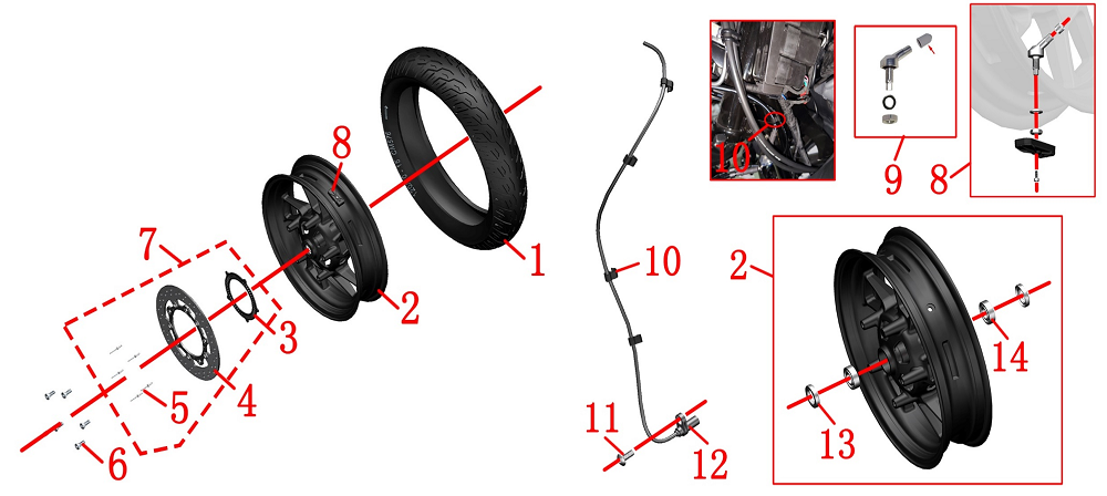 Колесо переднее