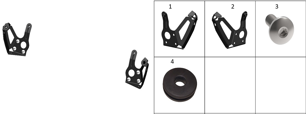 Кронштейн крепления облицовки передней фары
