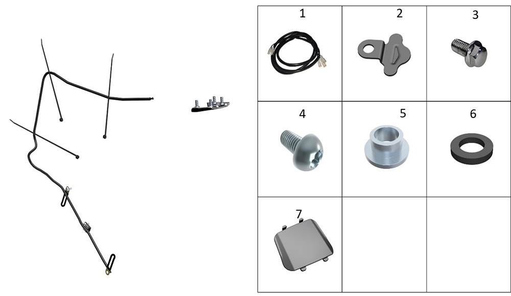 Электропроводка заднего крыла