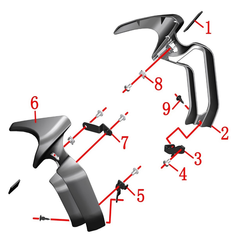 Декоративные панели защитных боковых дуг