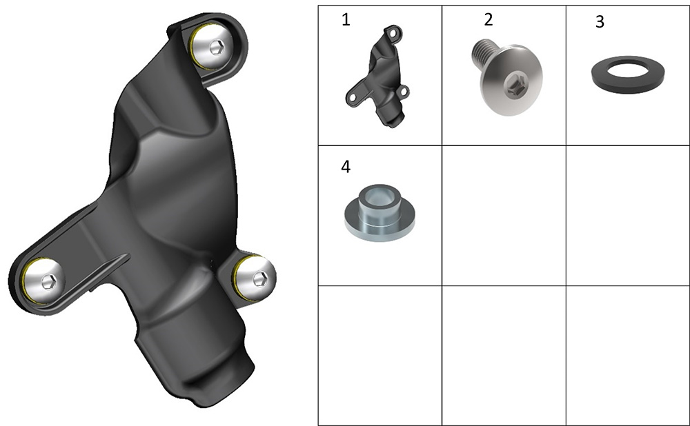 Тепловой экран заднего тормозного бачка