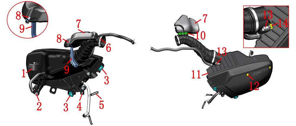 Воздушный фильтр в сборе
