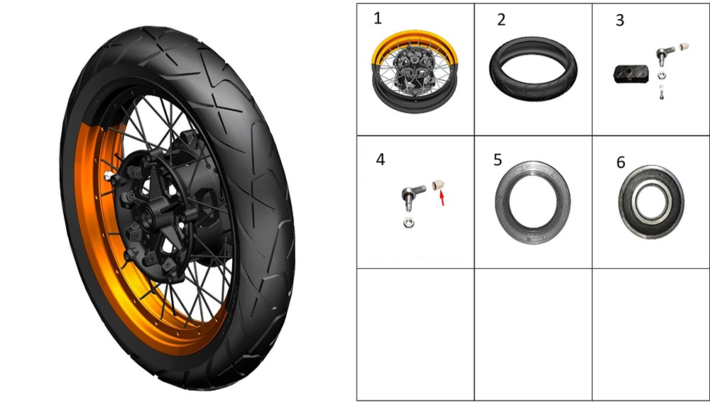 Колесо переднее спицованое3