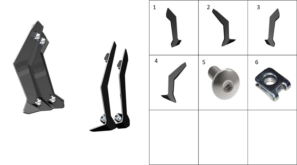 Декоративная накладка двигателя (темно-серое матовое серебро)