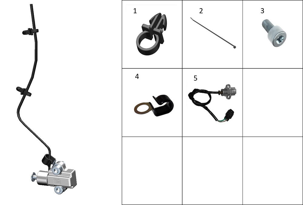 Датчик откидной подножки