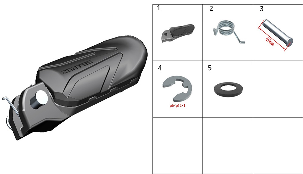 Подножка левая