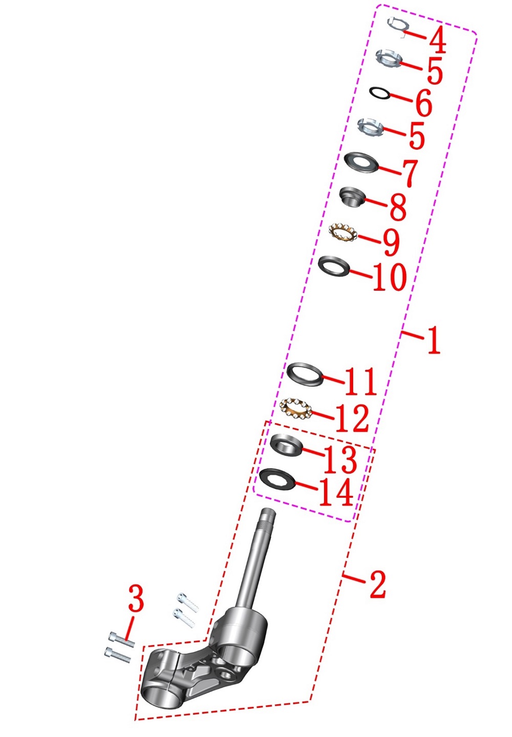Ремкомплект траверсы