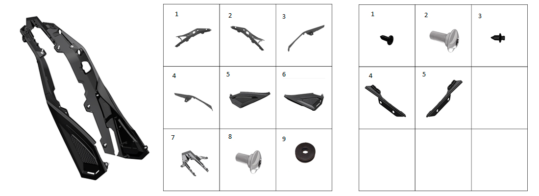 Накладки крыла заднего