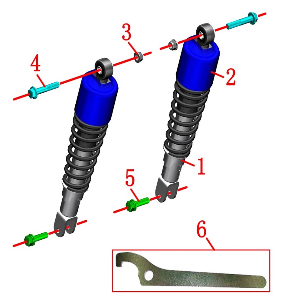 Амортизаторы задние