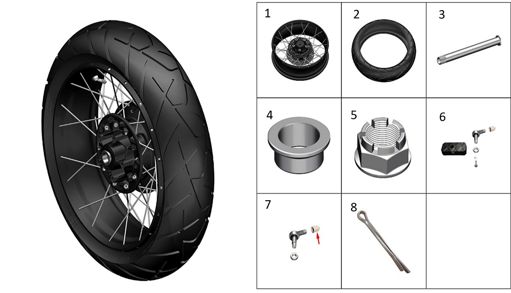 Колесо заднее спицованное2