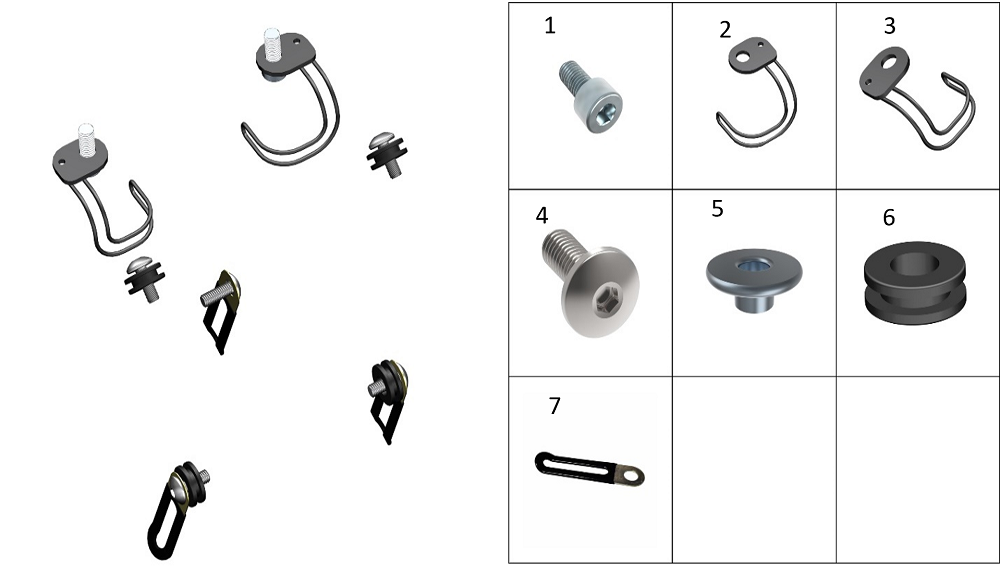 Кронштейн крепления электропроводки