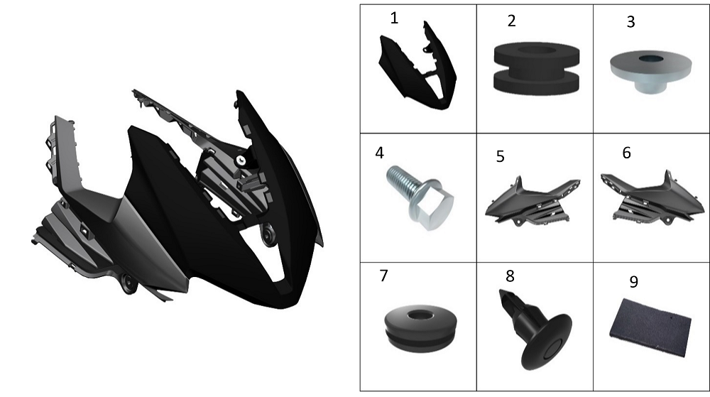 Обтекатель передний