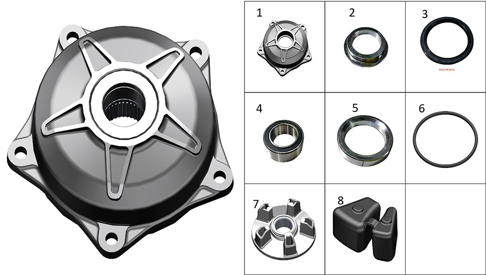 Крепление ведомой звездочки мотомаятника