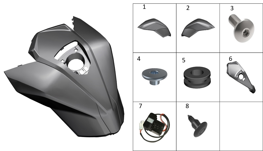 Декоративная накладка топливного бака