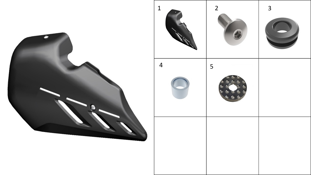 Декоративная накладка выхлопной системы