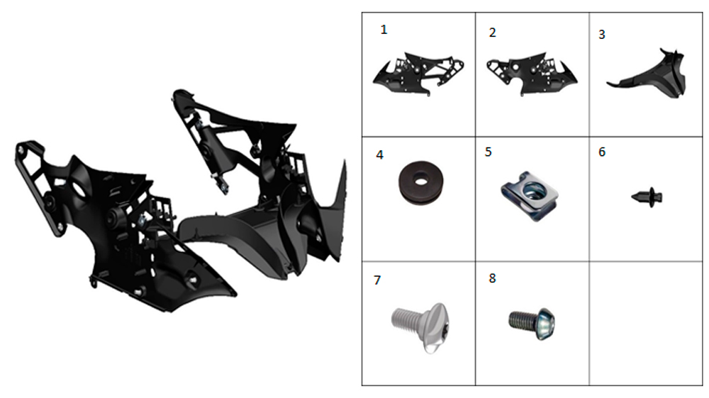 Облицовка панели передней внутренняя