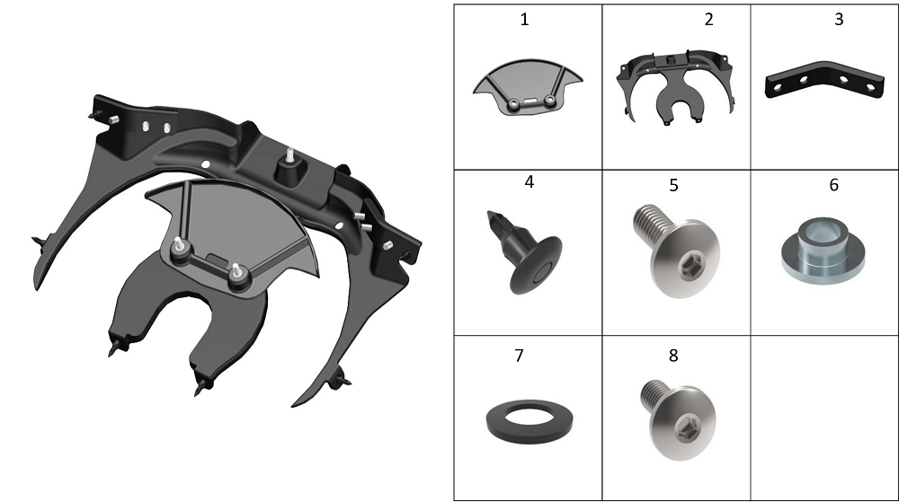 Нижняя передняя декоративная панель