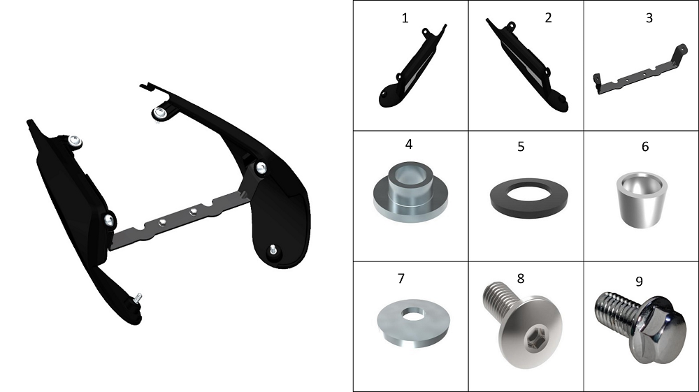 Задний обтекатель(черный)