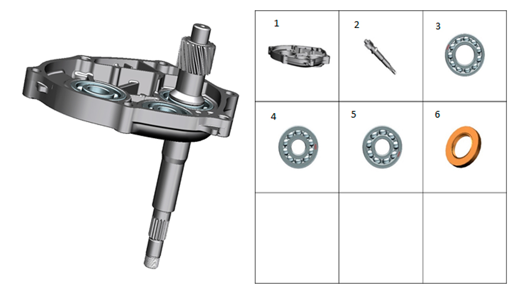 ZT1P77MP Крышка редуктора