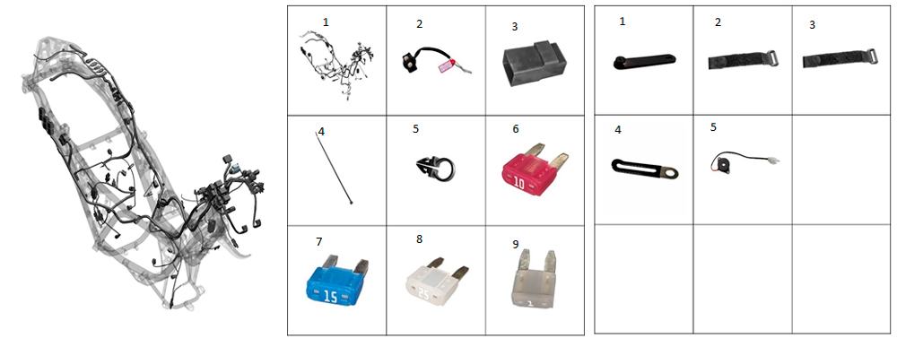 Коса проводки в сборе