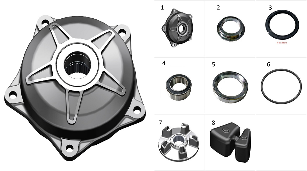 Ступица ведомой звездочки